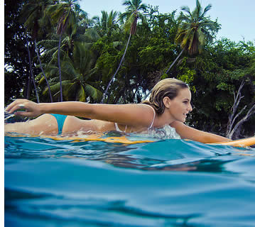 In Bocas del Toro, Panama you can learn how to surf in warm Caribbean waters